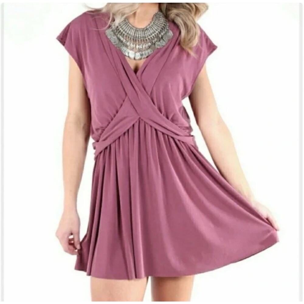 Free People Mulberry Dress Size M Dusty Pink